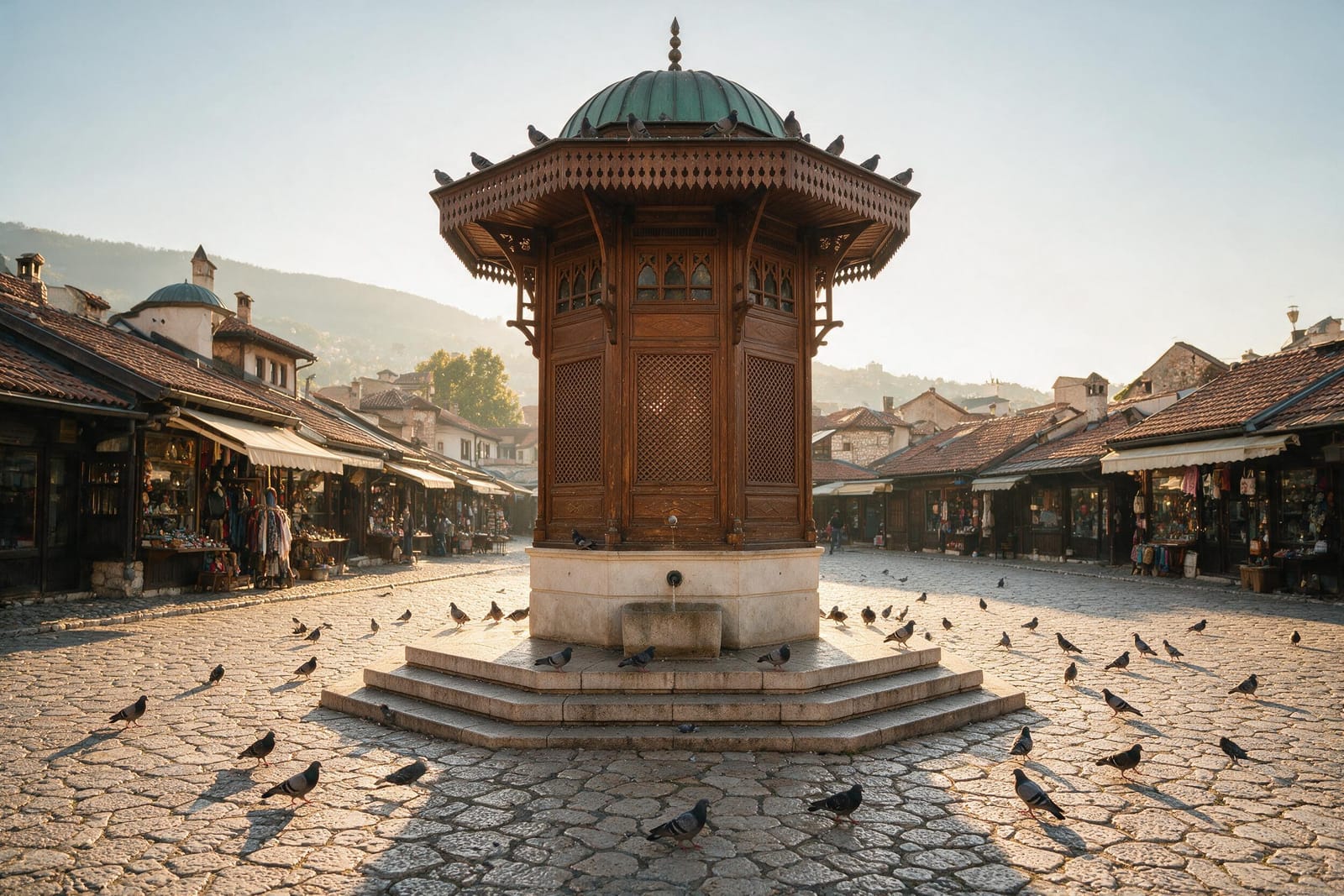 Saraybosna Başçarşı’daki Sebilj çeşmesi